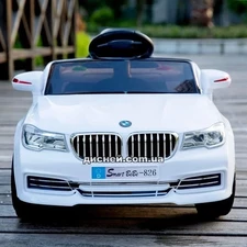 Детский электромобиль M 3271 EBLR-1 BMW, кожаное сиденье, белый